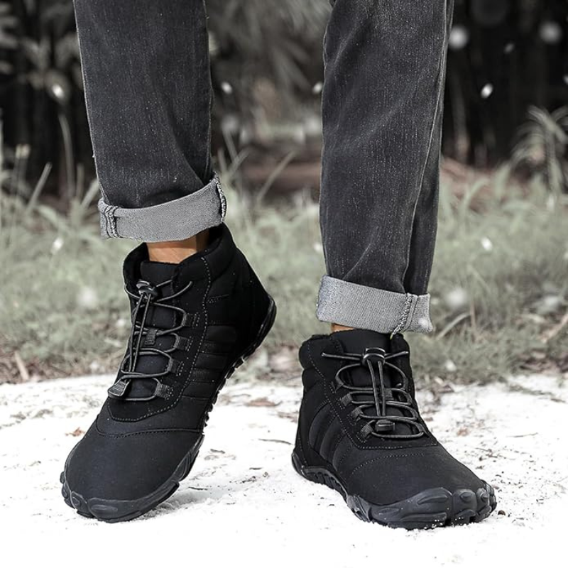 Zapato Barefoot de Invierno Polar Antideslizante y Resistente al Agua - Negro (Unisex)