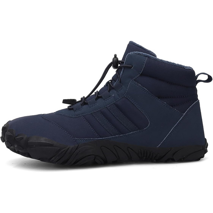 Zapato de Invierno Barefoot Polar Antideslizante y Resistente al Agua - Azul Marino (Unisex)