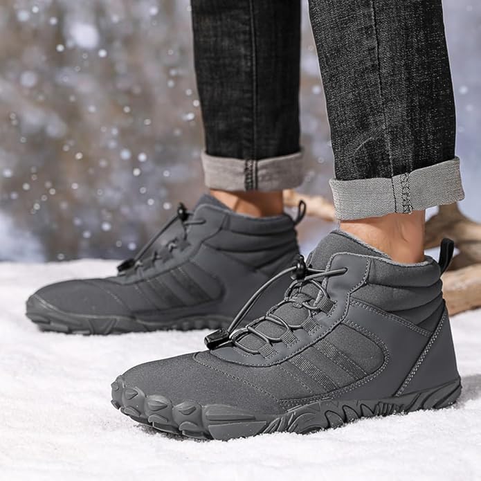 Zapato Barefoot de Invierno Polar Antideslizante y Resistente al Agua - Gris (Unisex)