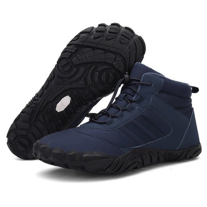 Zapato de Invierno Barefoot Polar Antideslizante y Resistente al Agua - Azul Marino (Unisex)